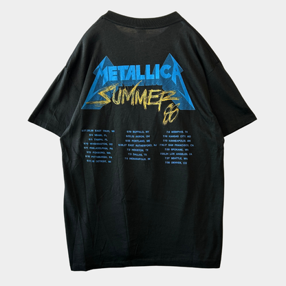 80's Metallica メタリカ Damaged Justice ツアーT バンドTシャツ  パスヘッド 黒(XL)/C0301T-SO