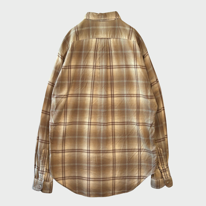 00's  Ralph Lauren  チェックシャツ ベージュ L /A7930SH-SO