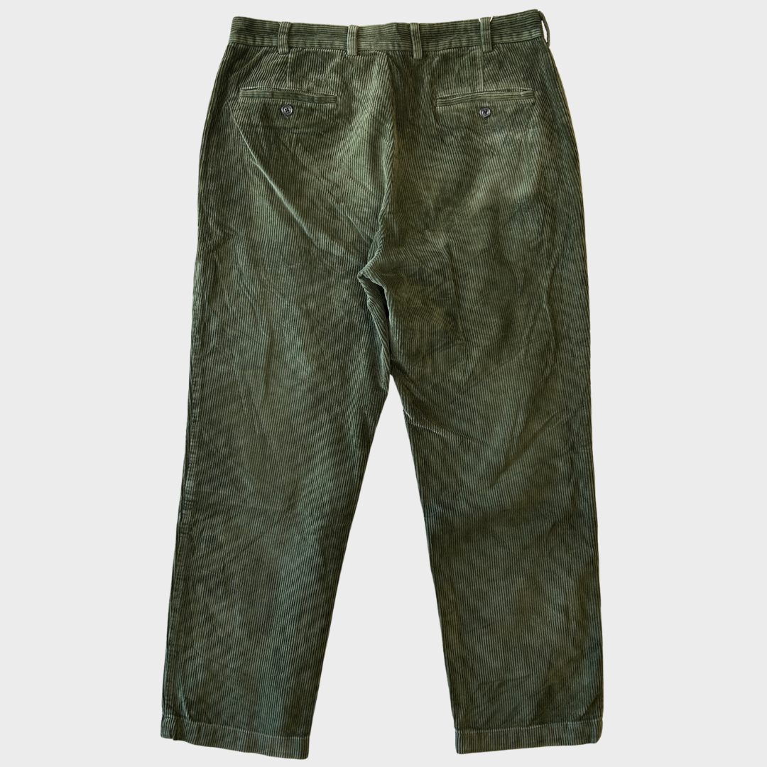00's Brooks Brothers 346 コーデュロイ パンツ 深緑  (W35/L30) /B1036P-SO