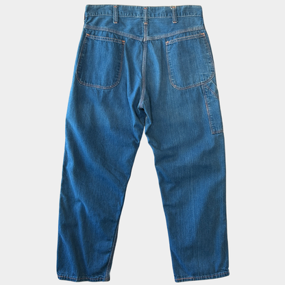 70's Unknown Brand デニムペインターパンツ ワークパンツ(w34)/A6732P-SO