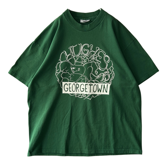 90's LEE Georgia Town ワシントンD.C. カレッジTシャツ 緑 (XL)/B2691T-SO