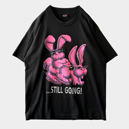 90's Energizer "Energizer Bunny" エナジャイザー・バニー 企業Tシャツ 乾電池 ライト 黒(L)/C1083T-SO