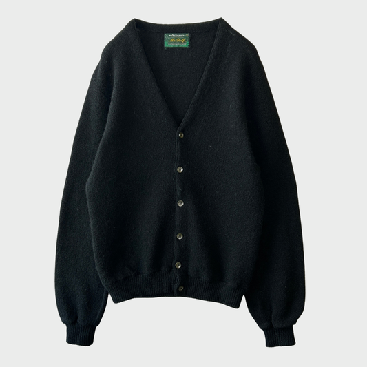 70's Arrow アルパカカーディガン 黒 (S)/A8457K-SO