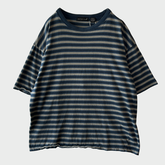 00's anchor blue ボーダーTシャツ ネイビー (L) B4017T-SO