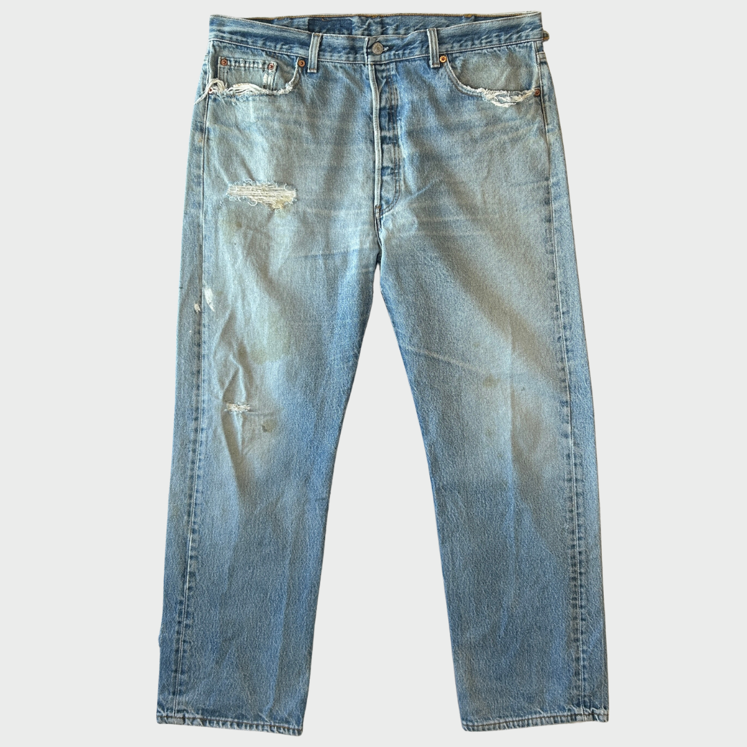 90's Levi's リーバイス 501 denim ダメージデニムパンツ (W40/L30) /C0002P-SO