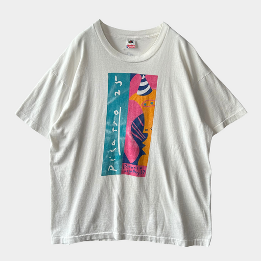 90's Picasso at Gallery37 ピカソ アートTシャツ 白(XL)/B2161T-SO