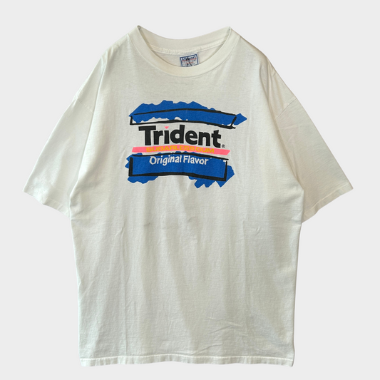 90's  ALL SPORT  MTV Trident SUGARLESSGUM 企業 プリントTシャツ 白 XL/B2526T-SO