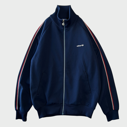70-80's adidas アディダス トラックジャケット トレフォイル ネイビー(サイズ不明 L-XL相当)/A1322J-SO