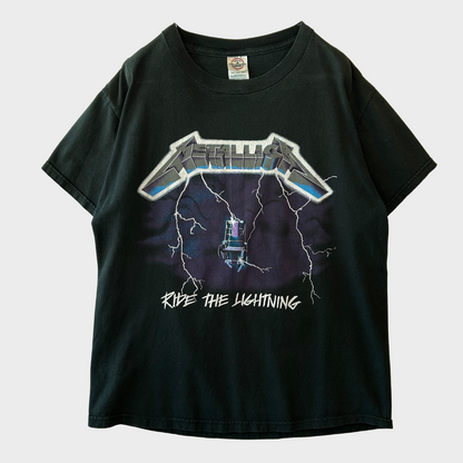 00's Metallica メタリカ RIDE THE LIGHTNING Tシャツ DELTA 黒(M)A7613T-SO
