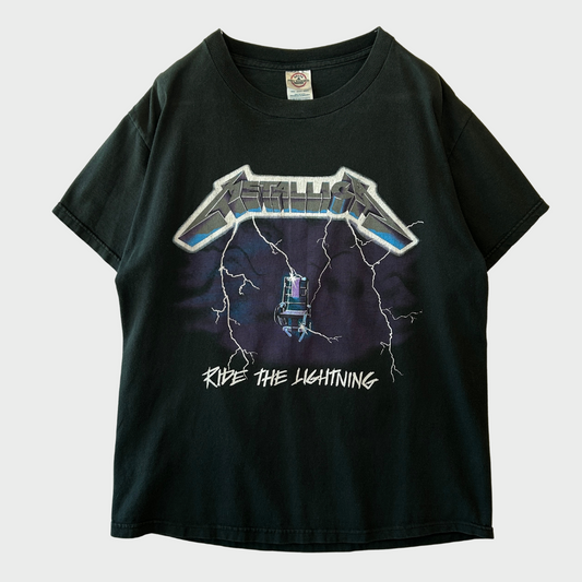 00's Metallica メタリカ RIDE THE LIGHTNING Tシャツ DELTA 黒(M)A7613T-SO