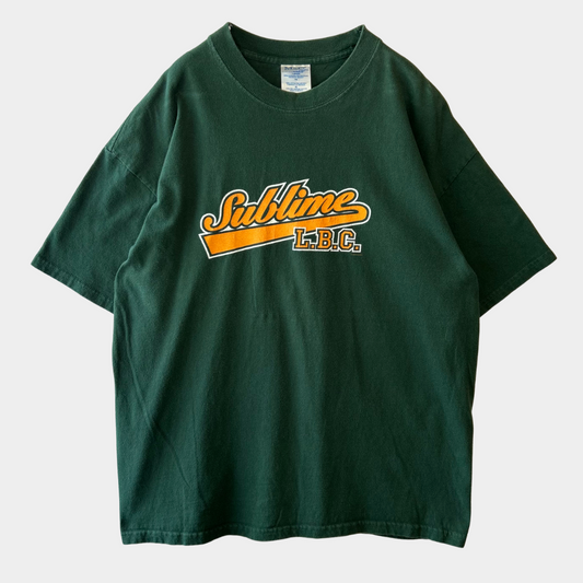 00's Sublime L.B.C サブライム ロゴTシャツ 緑(XL)/A7256T-SO