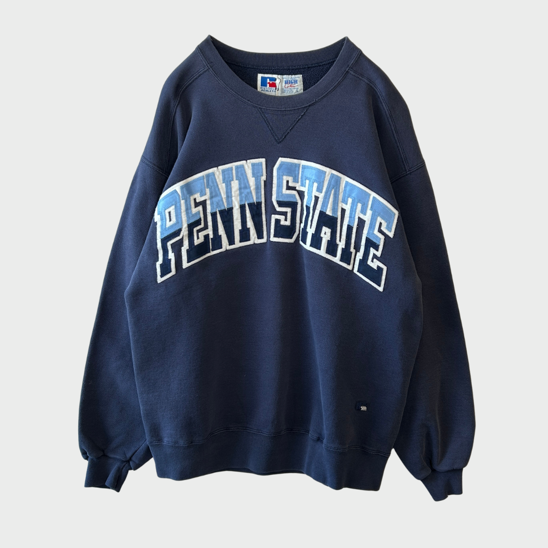 90's Russell Athletic ラッセル PENN STATE スウェット ネイビー (L) /A5610S-SO