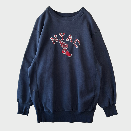 90's Champion リバースウィーブ New York Athletic Club ウィングフット スウェット ネイビー(XXL)/C1441R-SO