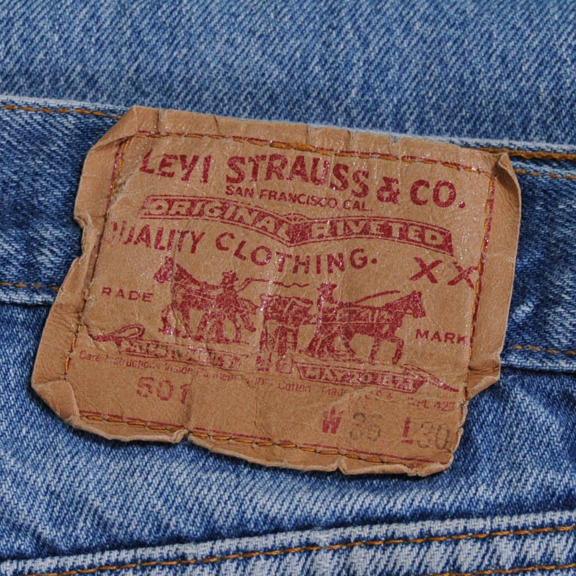 90's Levi's 501 (W36L30)薄青/A3513P-SO