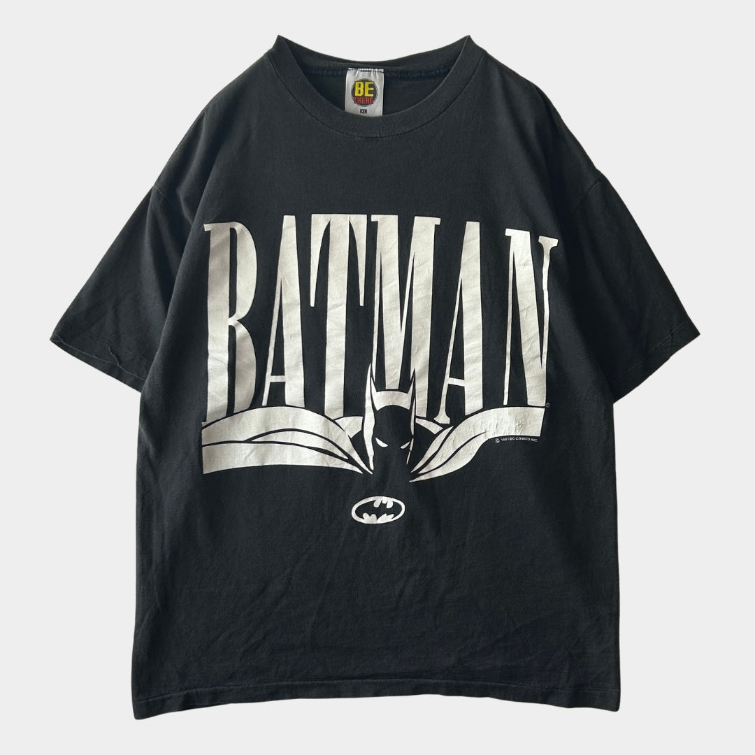 90's BE THERE バットマン DC コミック キャラクターTシャツ 黒 (XL)/A2325T-SO