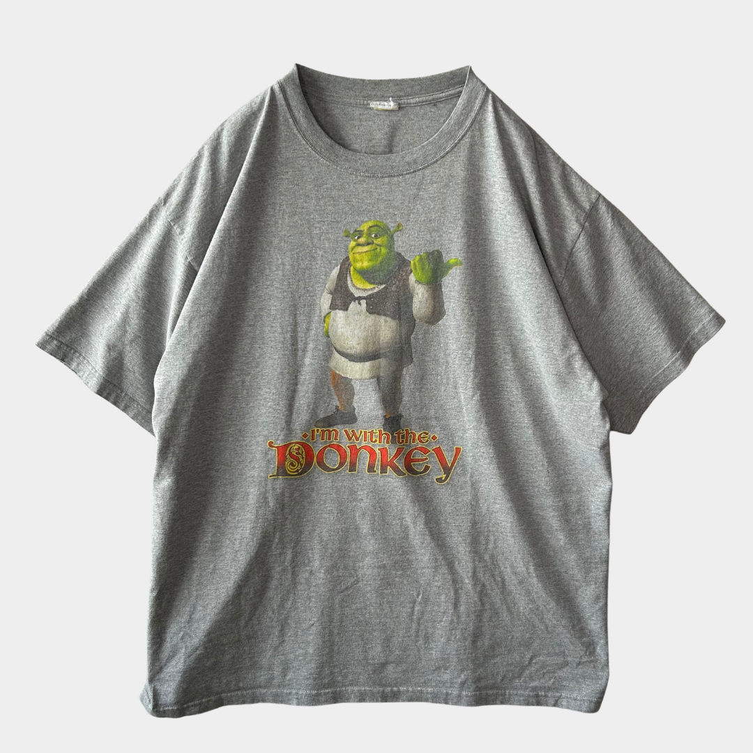 00's シュレック ムービーTシャツ グレー UNIVERSAL STUDIO(サイズ不明)/B1843T-SO