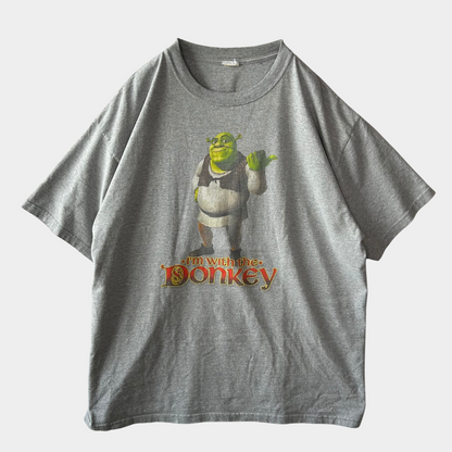 00's シュレック ムービーTシャツ グレー UNIVERSAL STUDIO(サイズ不明)/B1843T-SO