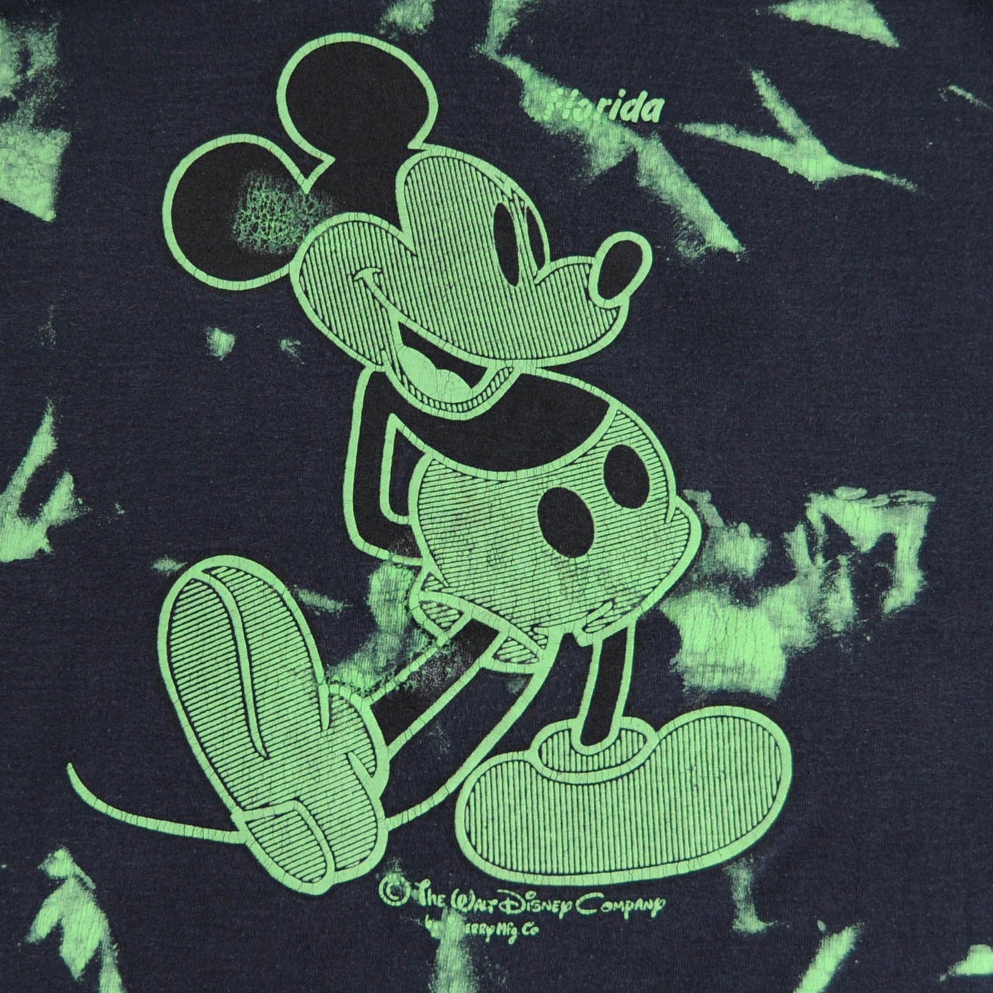 The Walt Disney Company Mickey Mouse タイダイプリントTシャツ 黒/A3824T-SO