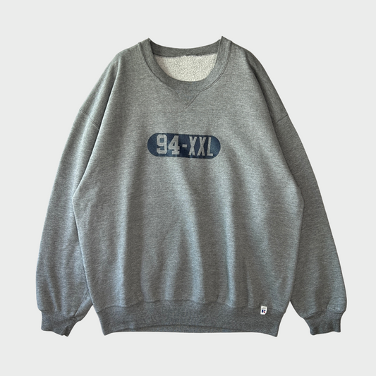 90's ~ RUSSELL ATHLETICS ”94-XXL”カレッジ スウェット グレー (不明)/A8283S-SO