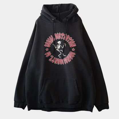 90's Social Distortion スウェットフーディー パーカー バンド 黒(XXL)/C0242S-SO