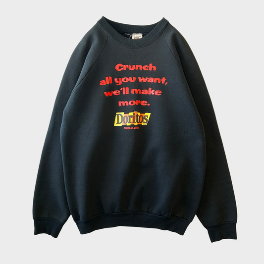 90's FRUIT OF THE LOOM フルーツオブザルーム ドリトス Doritos スウェット 黒 (XL) /C0132S-SO