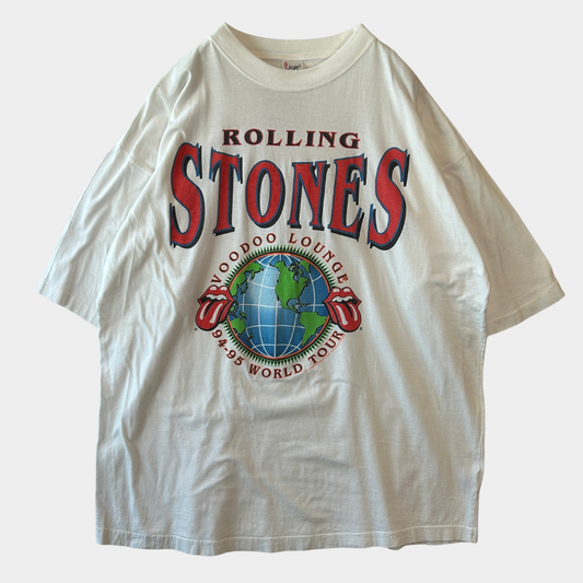 90's Rolling Stones ローリング・ストーンズ Voo Doo Lounge ツアーTシャツ 白(XL)/A1044T-SO
