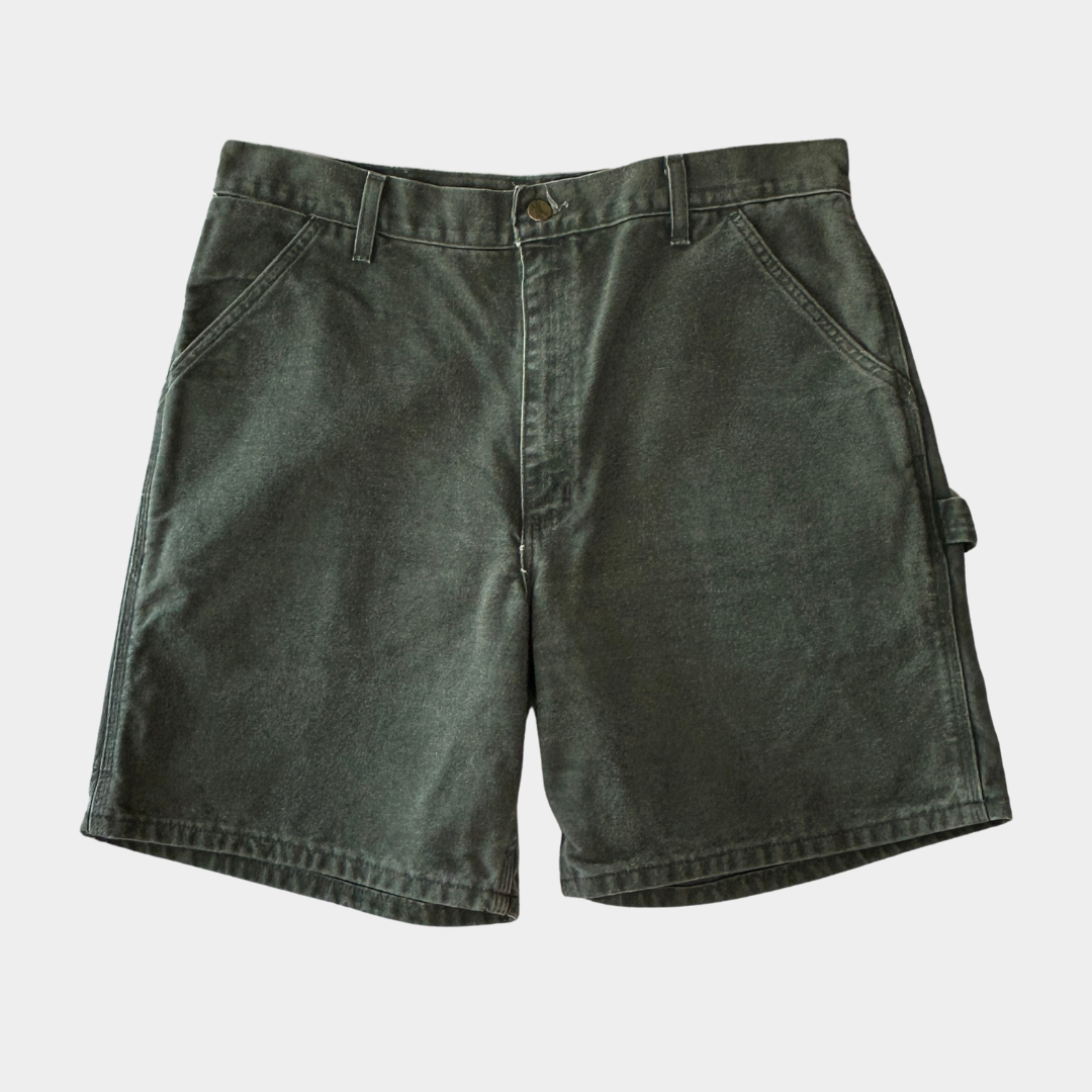 00's Carhartt カーハート ペインターショートパンツ モスグリーン (サイズ不明)/B3673P-SO