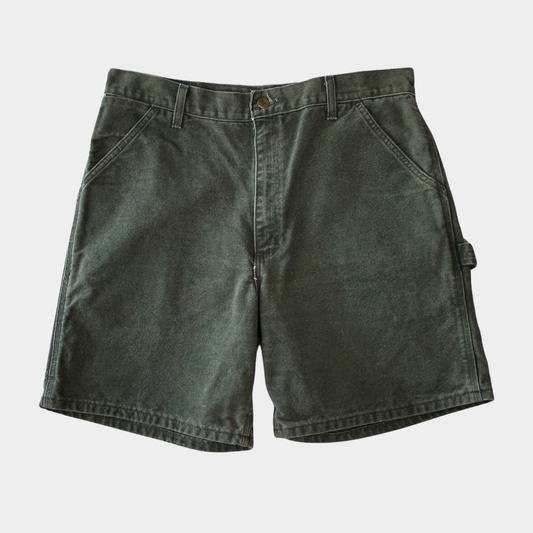 00's Carhartt カーハート ペインターショートパンツ モスグリーン (サイズ不明)/B3673P-SO