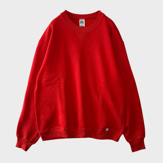 90's  Russell Athletic ラッセル 無地スウェット 赤 (L) /A7767S-SO