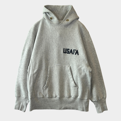 80's Champion Reverse Weave リバースウィーブ ミリタリー USAFA ロゴ スウェットフーディー (M)/A2648R-SO