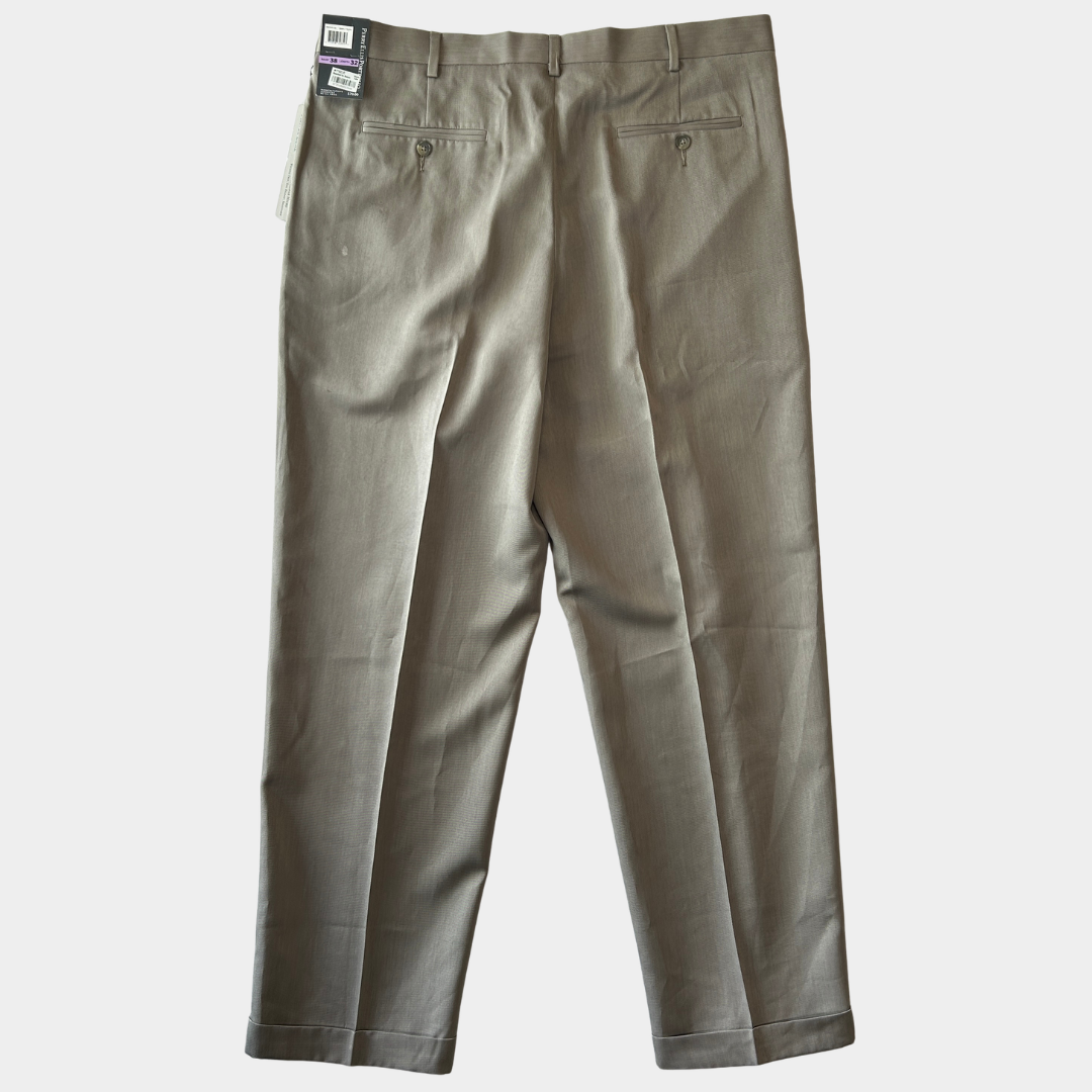 未使用品 Perry Ellis ペリーエリス タックスラックス ポリエステル (38×32)/C1175P-SO
