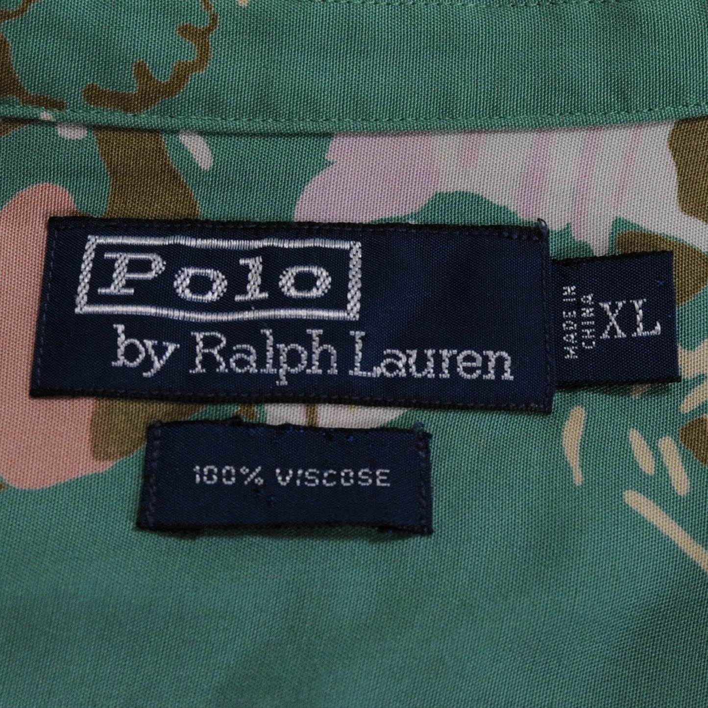 90's Polo オープンカラー レーヨンシャツ (XL)/A3724SH-S