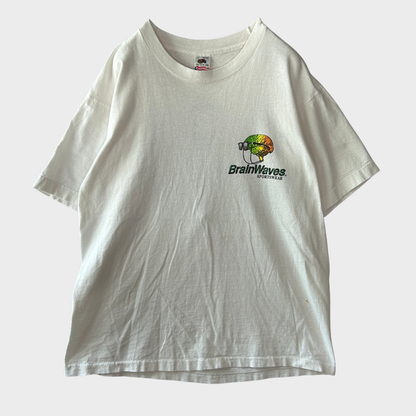 80’s BrainWavesSportswear  プリントTシャツ ホワイト(L)/A7395T-SO