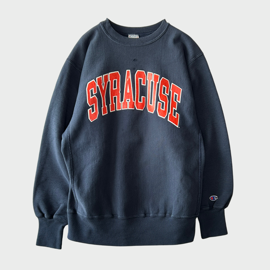 90's Champion ReverseWeave リバースウィーブ "SYRACUSE" カレッジスウェット ネイビー (L)/C0683R-SO