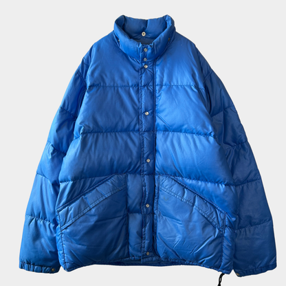 80's PIONEER モンゴメリーワード ナイロンダウンジャケット ブルー/A9868J-SO
