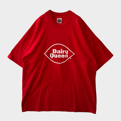 90's FRUIT OF THE LOOM  Dairy Queen ロゴT 企業T 赤 (XL)/A6399T-SO