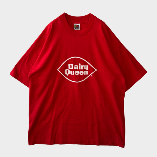90's FRUIT OF THE LOOM  Dairy Queen ロゴT 企業T 赤 (XL)/A6399T-SO