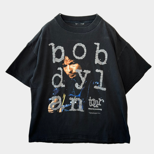 90's Bob Dylan 1992ツアーTシャツ ボブ・ディラン 黒(サイズ不明)/A6517T-SO