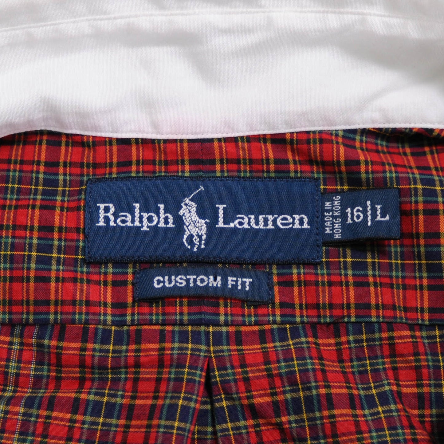 Ralph Lauren  切替チェックシャツ 赤 (L)/A4603SH-SO