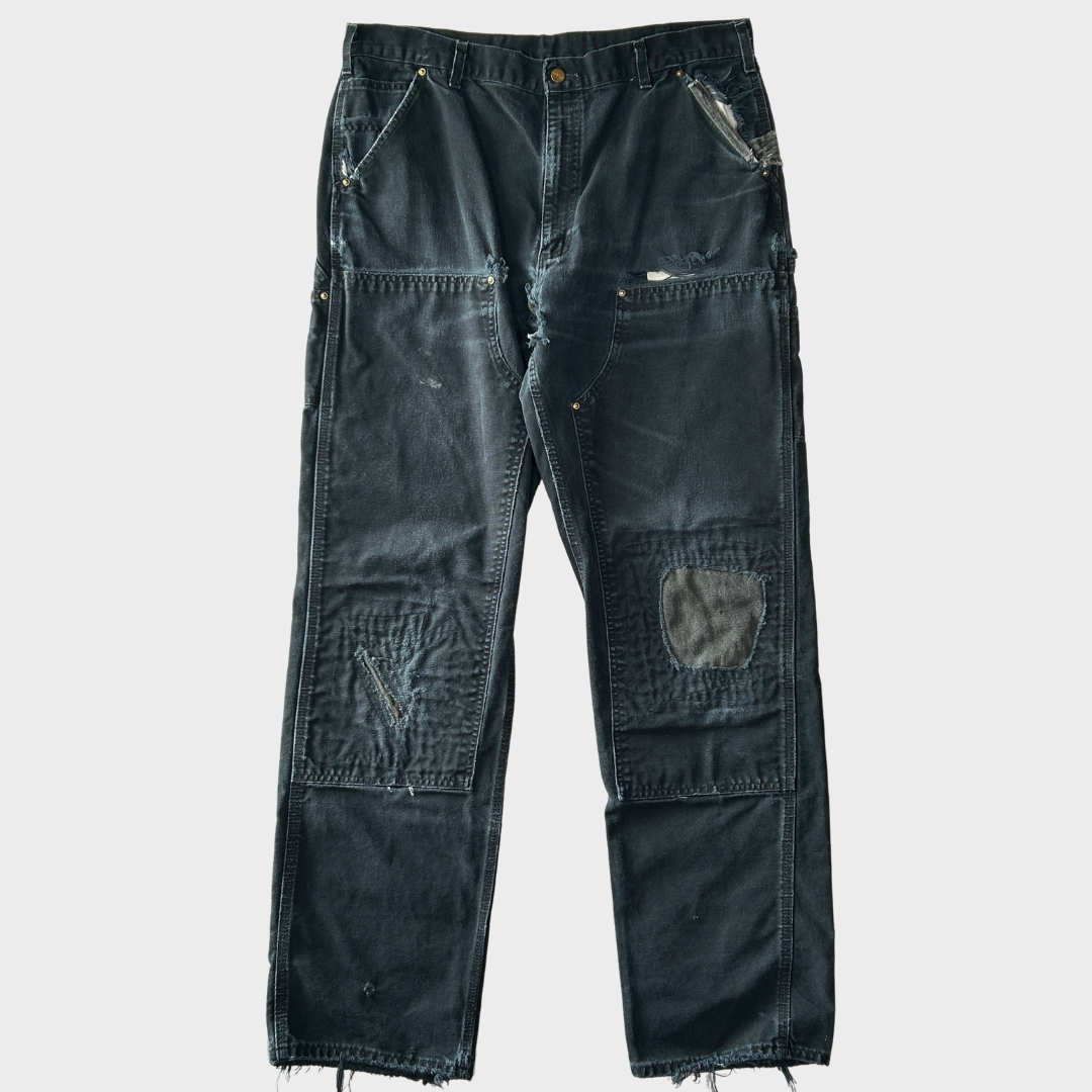 00's carhartt カーハート ダブルニー ブラック (38×36)/A8431P-SO