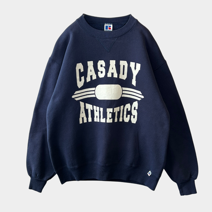 90's Russell ラッセル CASADY ATHLETIC カレッジスウェット USA製 ネイビー(L)/A8930S-SO
