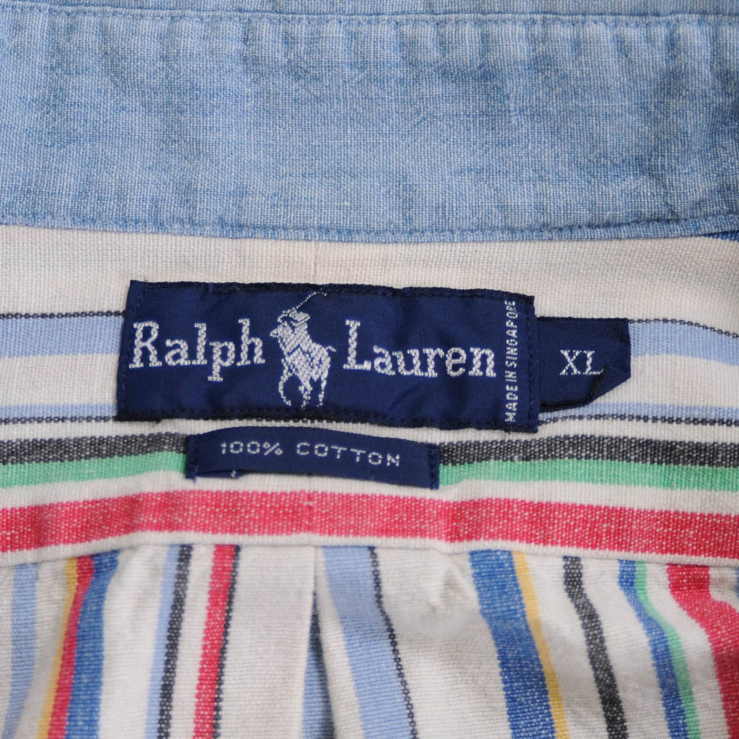 Ralph Lauren ストライプシャツ マルチカラー (XL)/A4542SH-SO