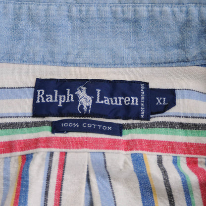 Ralph Lauren ストライプシャツ マルチカラー (XL)/A4542SH-SO