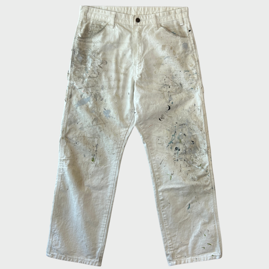 00's Dickies ディッキーズ ペインター ワークパンツ 白 (32×30)/B3703P-SO