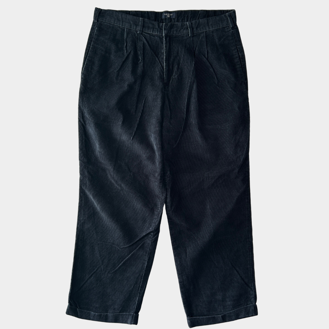 00's DOCKERS タック入り コーデュロイパンツ 紺 (36×29)/B4090P-SO