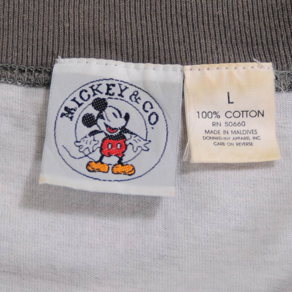 90's Mickey&Co THE PERILS OF MICKEY ダークグレー(L)/A3029T-SO
