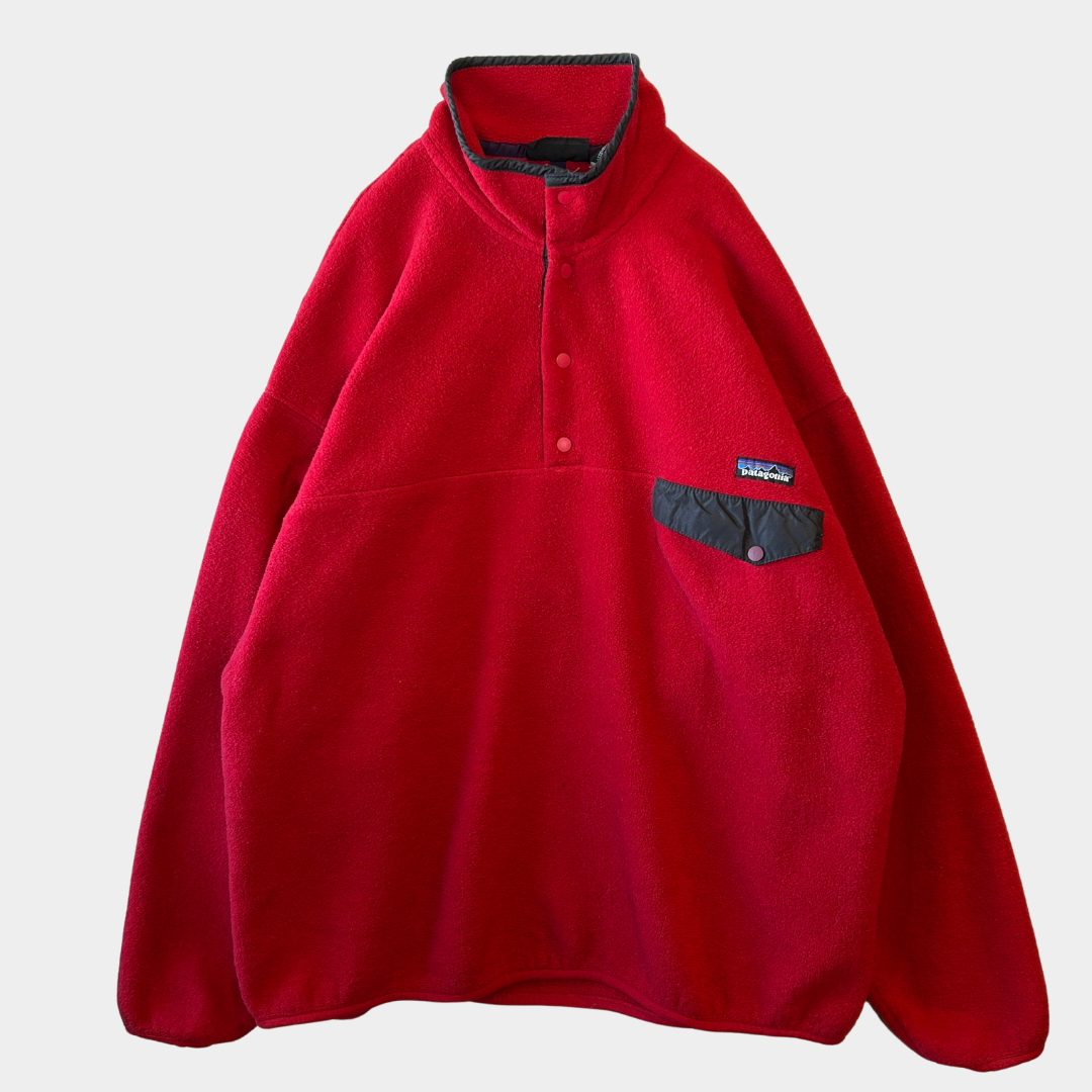 00's Patagonia パタゴニア スナップT フリースプルオーバー (XXL)/A9845F-SO