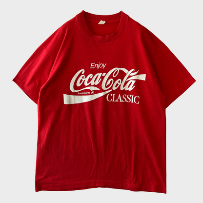 90's  SREEN STARS コカコーラ ロゴプリントTシャツ  赤  XL /B2719T-SO