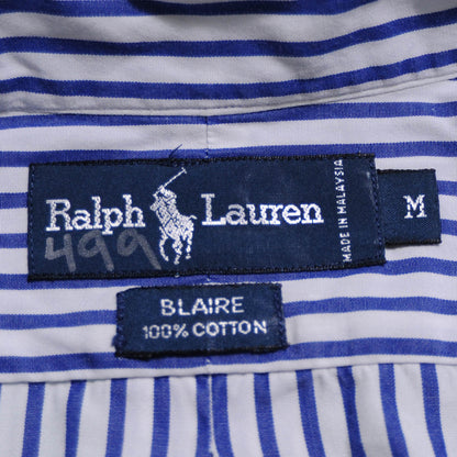 90's RalphLauren ストライプシャツ (M)/A3716SH-S