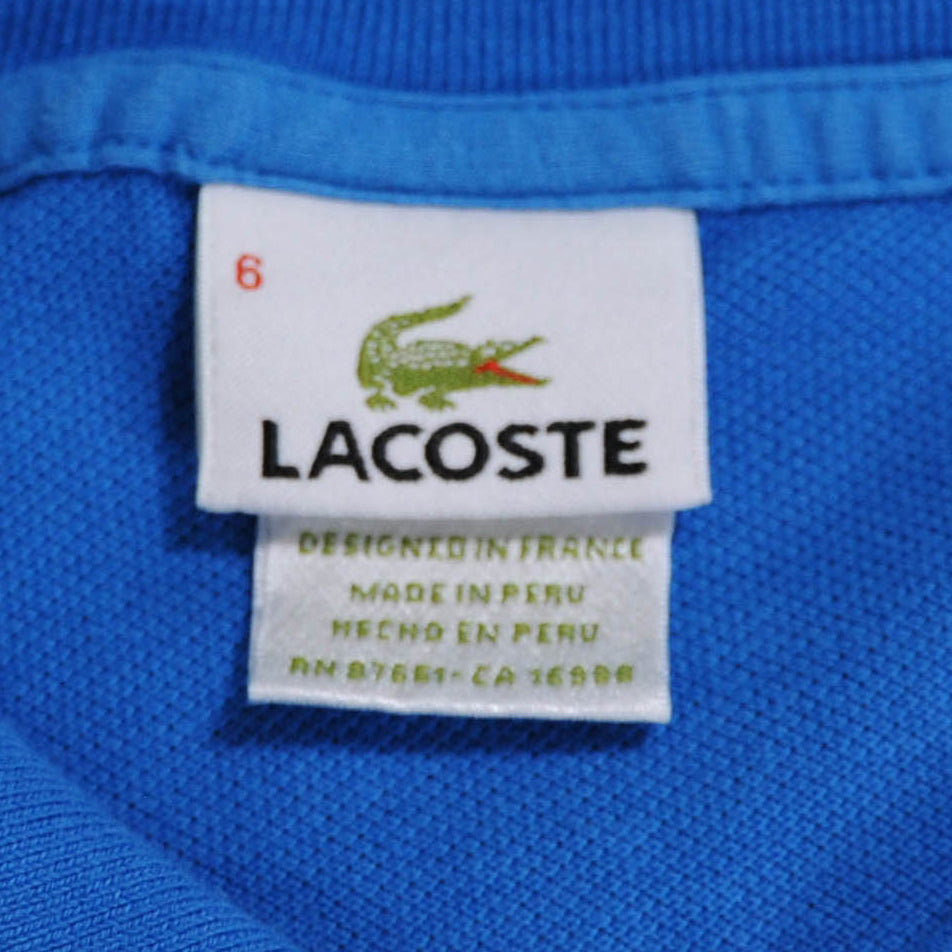 LACOSTE ポロシャツ 無地 青 (6)/A3176SH-SO